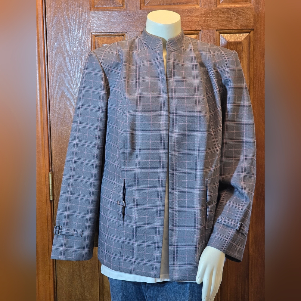 Perceptions Gray Plaid Suit - image 2